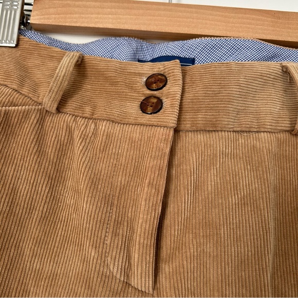 J.McLaughlin Tan Wide Leg Bootcut Corduroy Pants Women’s Size 4 - Picture 2 of 10